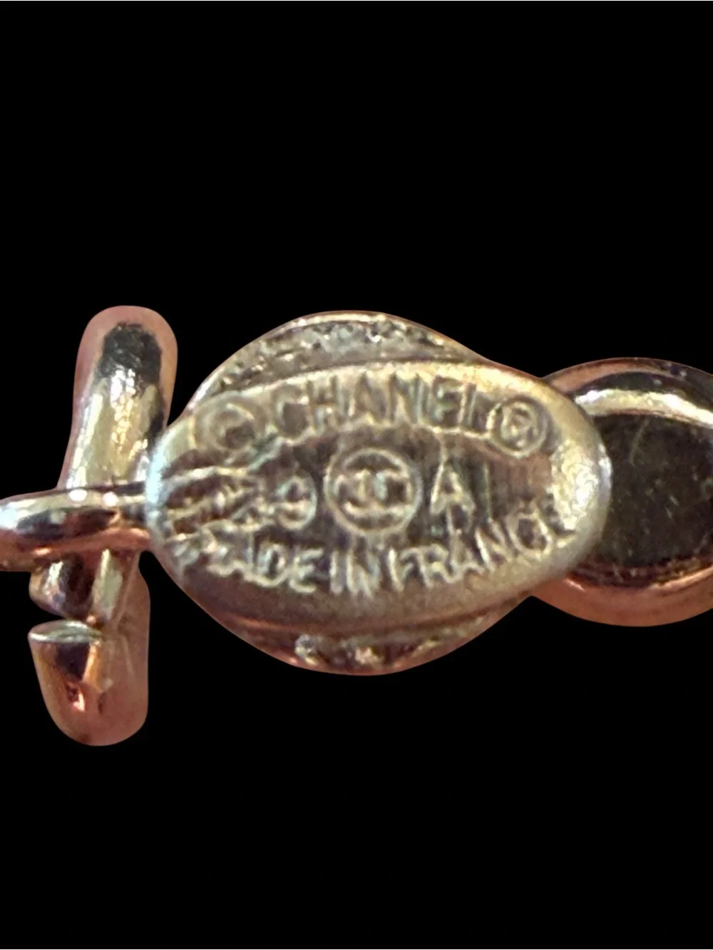 CHANEL Silver Crystal CC Pendant Tennis Chain Necklace